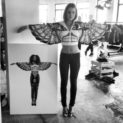 lushblossom:  moonglas:  youthattackmob:  Isabelle Cornish in Adidas ‘13  love!   isabelle ! you are amazing 