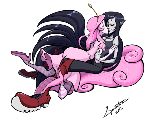strikelist:  Marceline and PB are too adorbs for me to not draw them. (:
