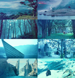 thebeautyofsolitude:  Fangirl Challenge | [3/10] Sceneries : The Lord Of The Rings Trilogy [2001,2002,2003]  “He used often to say there was only one Road; that it was like a great river: it’s springs were at every doorstep and every path was it’s