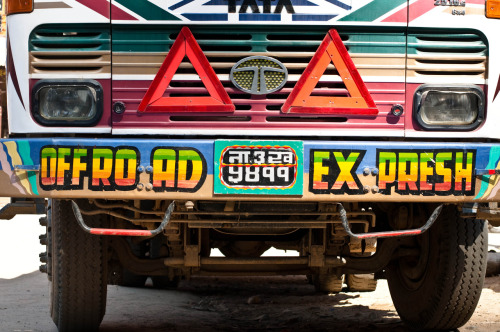 You know you&rsquo;re in Nepal when you see colorful, somewhat ridiculous phrases on vehicle bumpers