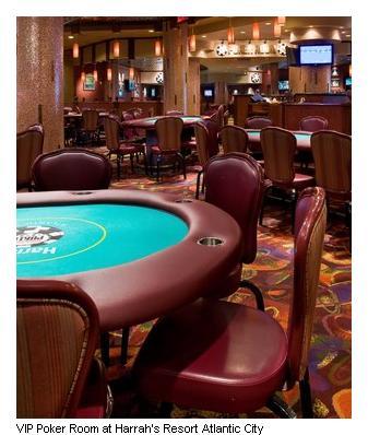 Harrah’s poker room in Atlantic City!