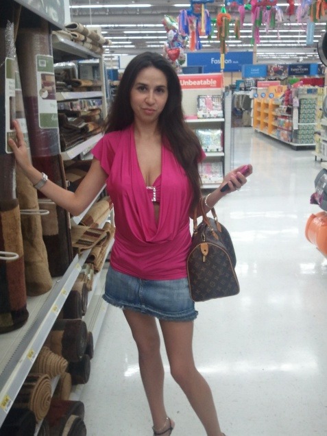 peepys-roadrunner:  This hotwife shopping at Wal-Mart, appropriately dressed like