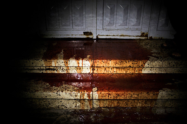 stay-human:  israelfacts:  Blood leaks from under the door of the al-Shifa hospital