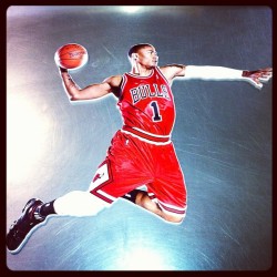 D. Rose on stainless steel. #instaphoto #Bulls #derrickrose
