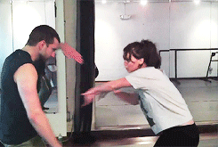 jenniferlawrencedaily:Jennifer & Bradley practicing for the dance in Silver Linings Playbook
