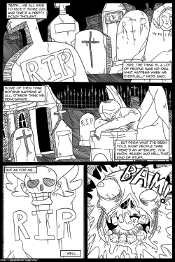Already got these uploaded on my deviantART account, but I figured I might as well upload them here just for the sake of having them on here. ANYWHO, these are the first six pages of my Lou Ghastly comic I&rsquo;m working on. I think every time I make