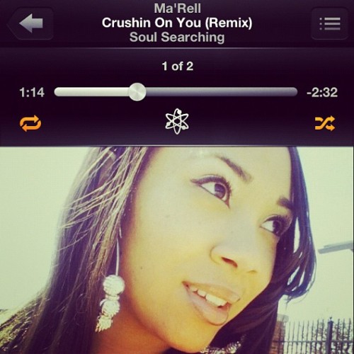 Listening to the remix of @marell_official 1st song! I’m so proud of u sis.
