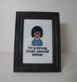 shaebay:  Tina Belcher Cross Stitch on Flickr.