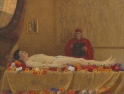 blastedheath:  Malthe Odin Engelstedt (Danish, 1852-1930), The Last Countenance, 1900. Oil on canvas, 17 1/2 x 22 1/2 in. 
