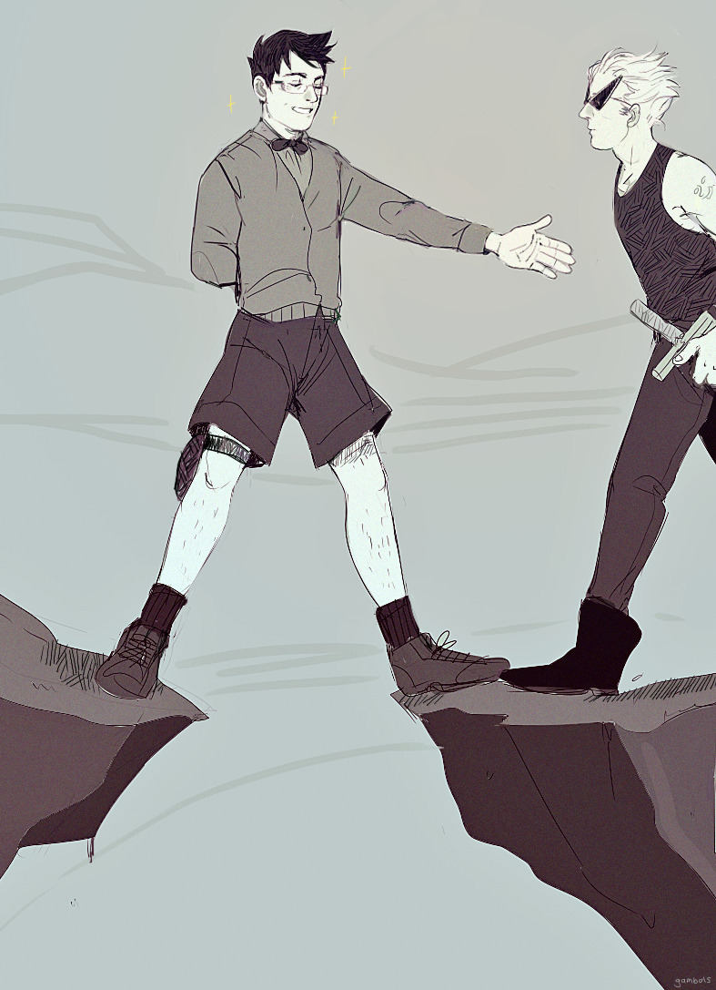 raviesbar:  dirk’s got too much pride to go through with your shenanigans jake
