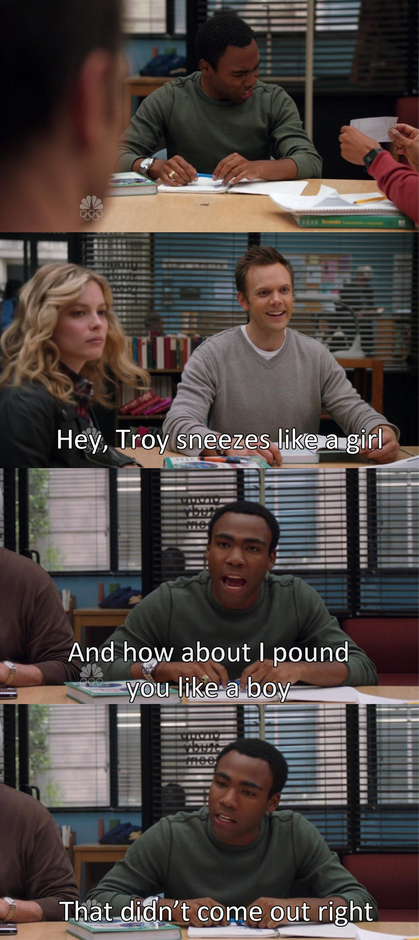 discordthedick:  thejennywoods:  My fave scene from Community  LOL