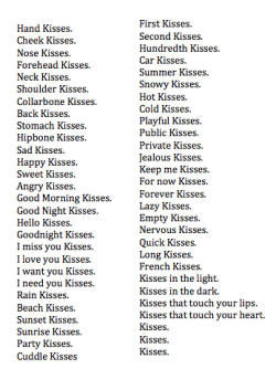 lostslightly:  every one is checked off but snowy kisses. 