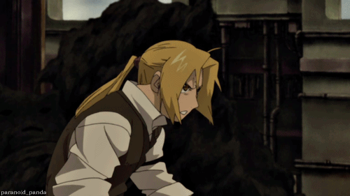 tierfal:  alkahestic:  crowmunculus:  tierfal:  paranoid-panda:  Edward Elric: the Fullmetal Acrobat.  #that second one tho #seriously ed you could have just ducked #but instead you do a backflip #land on one hand #and do a 360 spin on that one hand #i