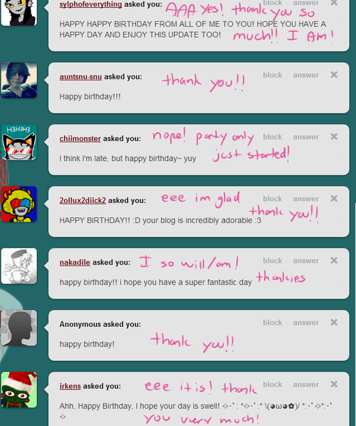  Thank you so very much all of you aaaahhhh ;u; !!!