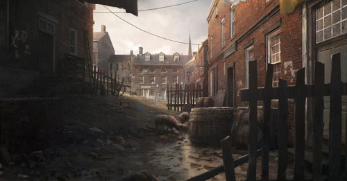 saveroomminibar:  Assassins Creed III. Concept Art by William Wu.  Professional concept artist William Wu has released concept art he created for Ubisoft’s Assassin’s Creed III. William specializes in visual development, environment, prop and character