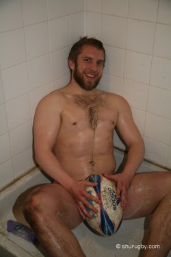 shurugby:  Photo from the photo shoot for the 2011 SHU Rugby Nude Calendar and DVD 