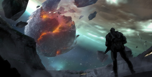 xombiedirge:Halo 4 Concept Art by A.J. Trahan