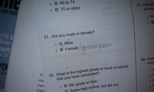 camerongale:  drakensberg:  ttthegingerqueer:  Just filled out my health insurance forms!  yeah!!! fucking around with health insurance forms!!!!  I hate when people complain about “oh health forms are stupid they want my biological sex instead of my