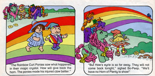 heckyeahponyscans:Player and the Horn of Plenty Source: My Little Pony comic #163 (G1) Comments: I w