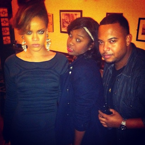 evanrogers: Me, Rih and Noella. Thanksgiving 2011 in Dublin, Ireland.