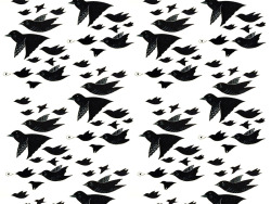 littleteashi:  “Birds” Pattern.  huh, reminds me a lot of Escher. I&rsquo;ve got his on a shirt.