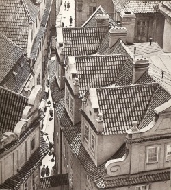 Lostandfoundinprague:  Melantrichova Street From Above #1 In Prague By Karel Plicka