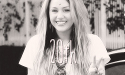 liberty-mileycyrus:  Happy 20th birthday Miley Ray Cyrus. 