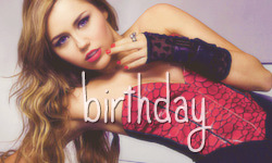 liberty-mileycyrus:  Happy 20th birthday Miley Ray Cyrus. 