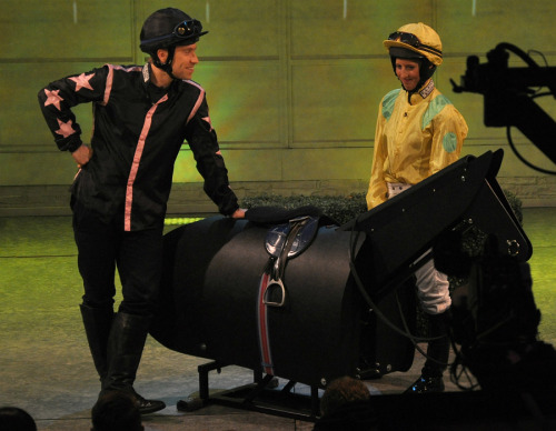 Photos from Episode 9, Series 7!  Russell channelled his inner jockey in the mystery guest feature!