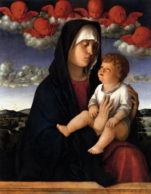 Giovanni Bellini | Madonna of Red Cherubs | 1485