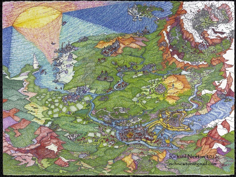 Magic: the Gathering Geography Map of Innistrad