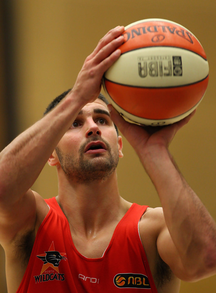Kevin Lisch, former college basketball player at SLU, now playing pro ball in the