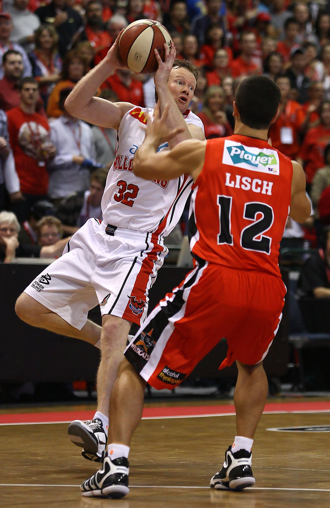 Kevin Lisch, former college basketball player at SLU, now playing pro ball in the