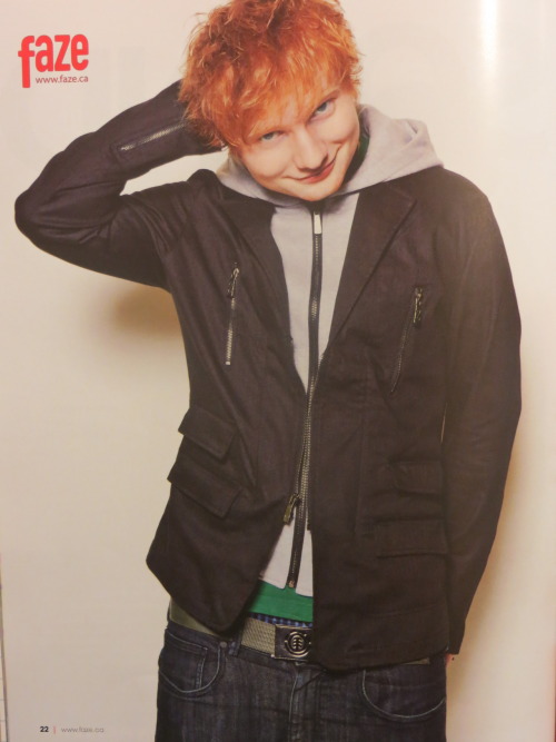 teddys-hoodie: edaddict: Ed in Faze Magazine Oh come on