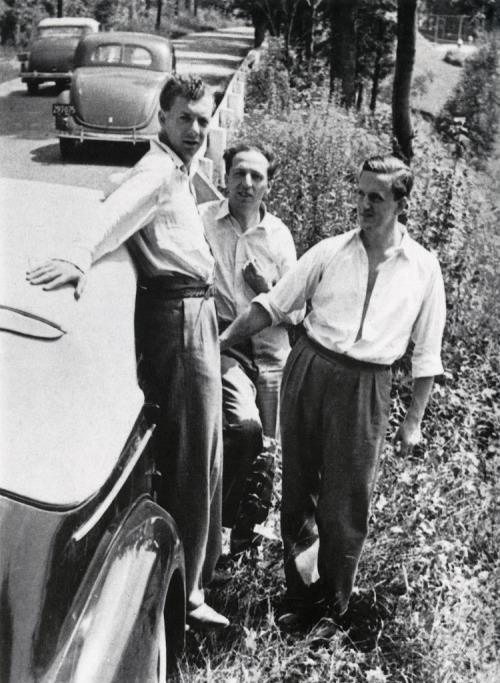 leadingtone:Benjamin Britten, Aaron Copland, and Peter Pears.New York, 1939. 