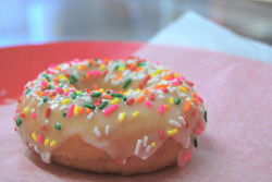 cravingsforfood:  Donut with sprinkles. 