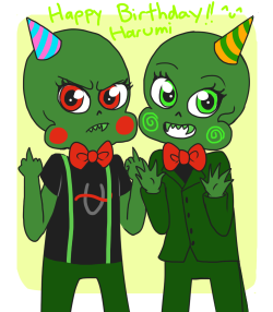 ibiscolors:   Happy birthday Harumi!!! Your birthday was yesterday…gomen…but i wanted to draw you some kawaii cherubs. I hope you like it! UwU  AHHH OH MY GOSH THIS IS SO CUUUUUTE dhsjaghaj I really love this omg shja you draw them so adorablyyyy