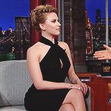 scarjoboobs-blog:  Scarlett Johansson - ‘Late Show with David Letterman’ (x).