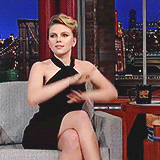 scarjoboobs-blog:  Scarlett Johansson - ‘Late Show with David Letterman’ (x).