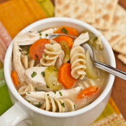 gastrogirl:  hearty turkey noodle soup. 