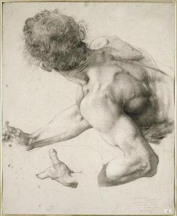 Hadrian6:  Paul Baudry (French, 1828-1886), Study For The Le Supplice D’une Vestale