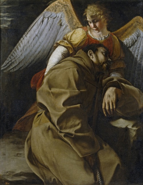 Saint Francis Held by an Angel, by Orazio Gentileschi, Museo Nacional del Prado, Madrid.