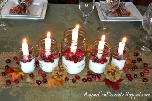 holiday table decor