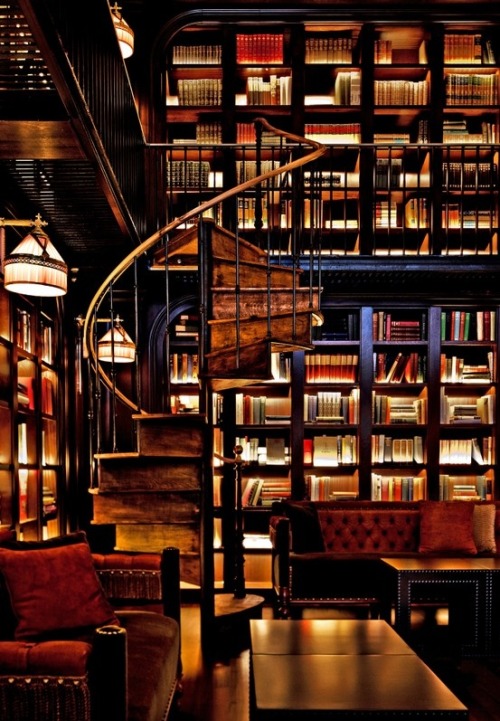justthedesign:  The Reading Room In The NoMad Hotel in New York