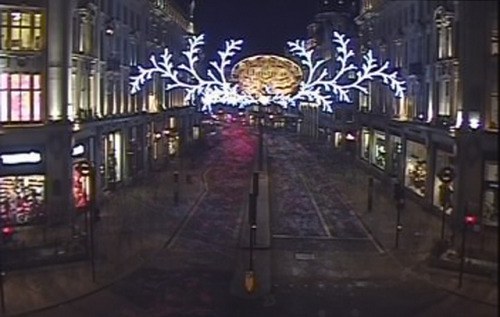 Oxford Circus on Flickr.Oxford Circus, Black Friday 23 November 2012. Composited from TFL CCTV foota