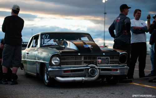 rodandcustomshow:  While immaculate multi-colored-hand-painted-finishes are no doubt awesome, there’s also something to be said about a badass car with a less-than-perfect exterior. Whether you call it hood ride or rat style or just plain junk, it seems