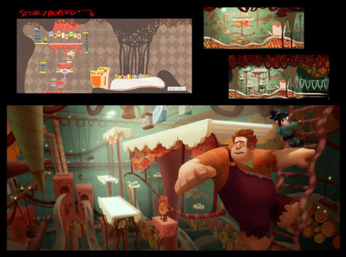 theomeganerd:Wreck-It Ralph Concept Artwork by Walt Disney Animation Studios