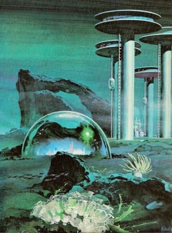 sciencefictiongallery:  Undersea City by Frederik Pohl &amp; Jack Williamson - Unknown artist. 