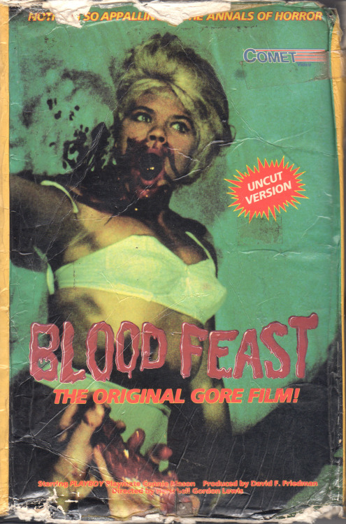 vhscoverjunkie: BLOOD FEAST (1963) RIP to the Godfather of Gore and an absolute HERO of America Inde