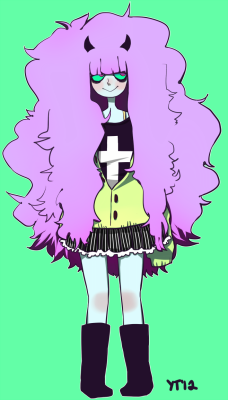 yumizoomi:  i made gogo a pastel goth baby 